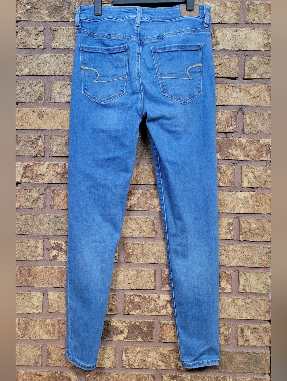American Eagle High Rise Jegging Cotton Blend Stretch Denim Jeans Size 8 - Picture 5 of 11